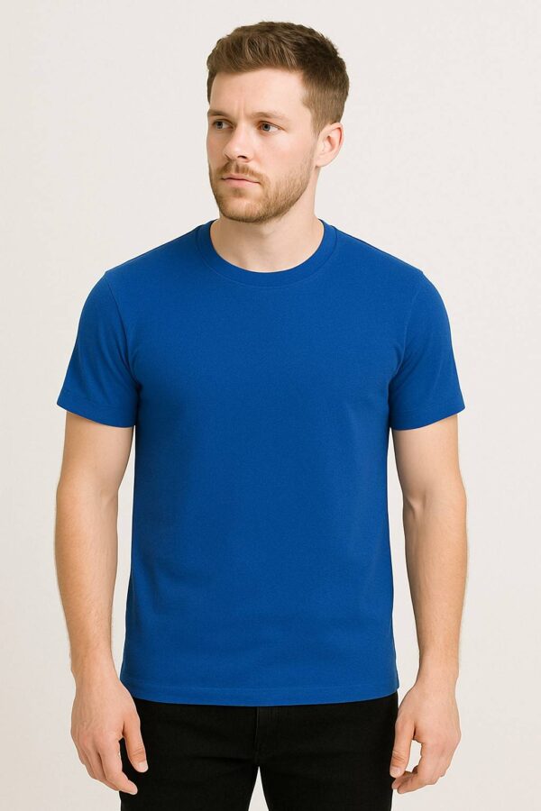 Men’s Royal Blue Round Neck T-Shirt