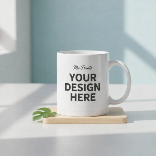 Custom White Ceramic Mug for Coffee & Tea | Personalised Printed Mug